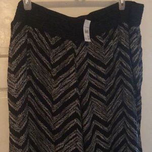 Cato plus size 26w-28w black and white balloon pants new with tags